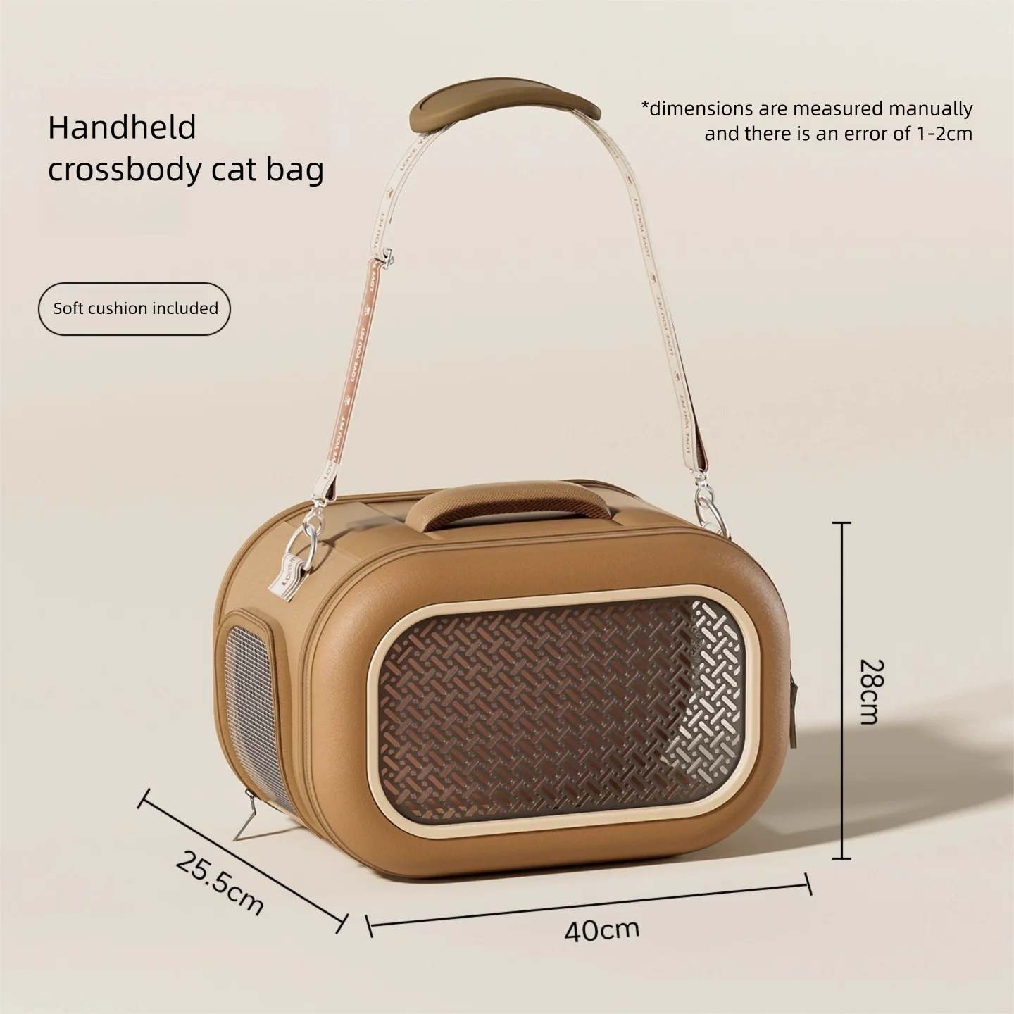 Cat bag, portable outdoor cat box, one shoulder crossbody, small cat space cabin, large capacity cat carrying bag, pet suitcase