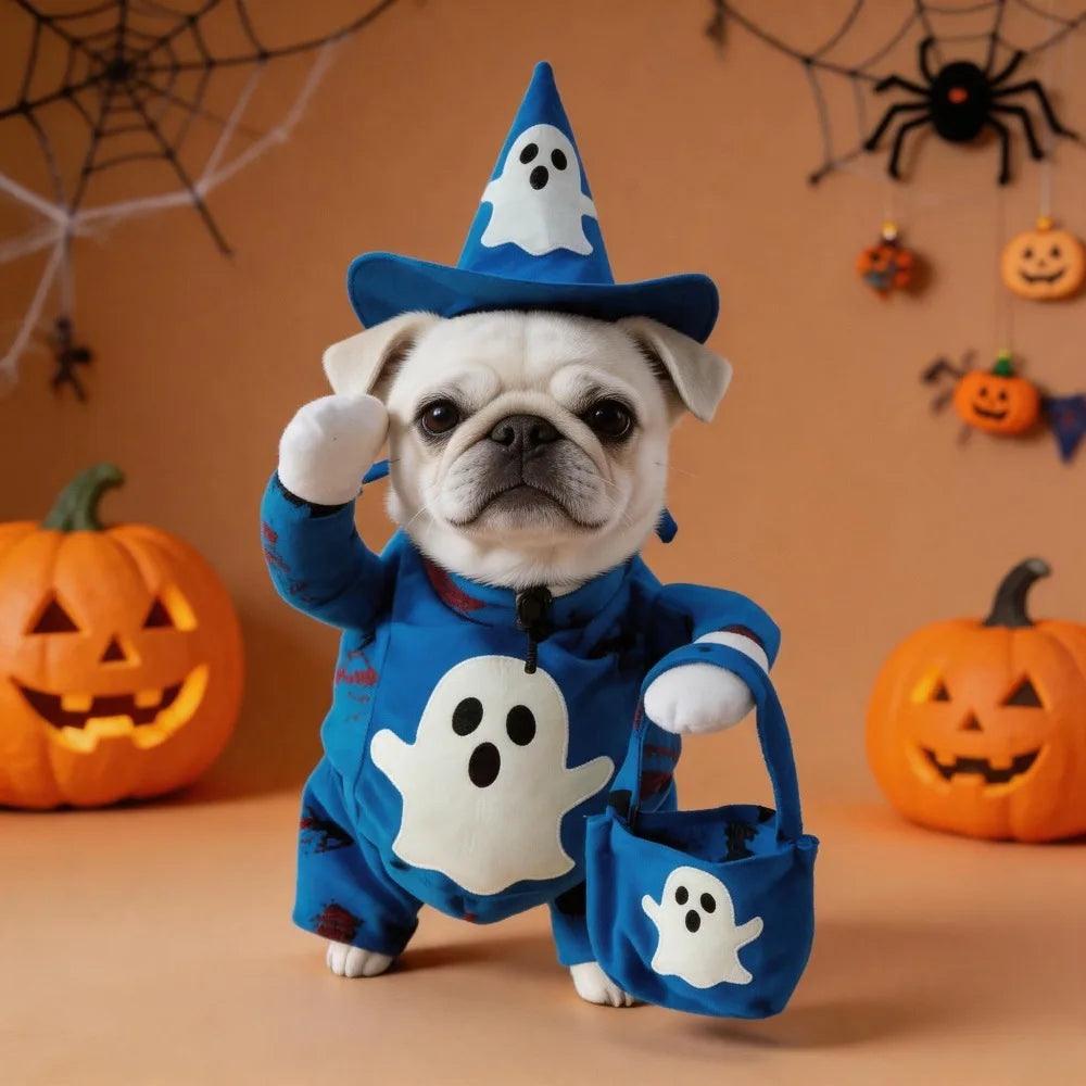 Halloween Dog Cosplay Costume – Funny Pet Dress-Up Outfit for Dogs