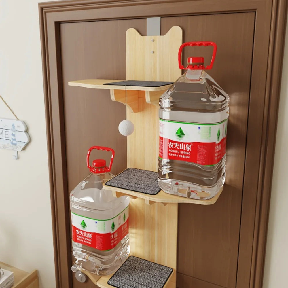 4-Level Door-Mounted Cat Climbing Tower