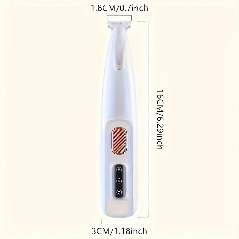Rechargeable cat and dog grooming scissors, USB powered paw trimmer, professional pet hair clipper, cat and dog foot razor