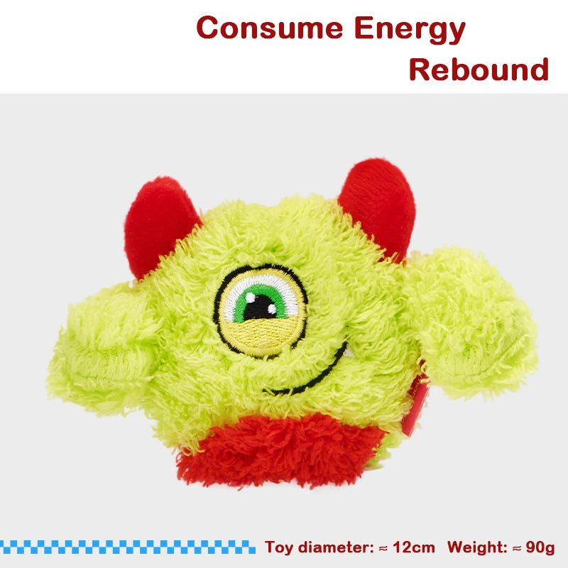 New Squeaker Dogs Balls Toy Bite Resistant Plush Toys For Small Dogs Interactive Chew Ball Toys Pets Training Accessories
