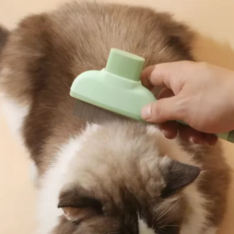 Dog Comb Pet Hair Remover One Button Dogs Brush Self-cleaning Cat Brush Massage Combs for Dog Grooming Brushes for Pet Products