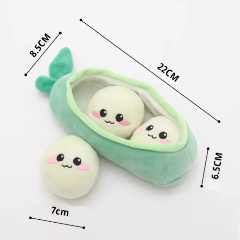 Durable Dog Plush Chew Toy Squeak Chewable Molar Simulated Sausage with BB Sound Teeth Cleaning Bite-Resistant for Puppies