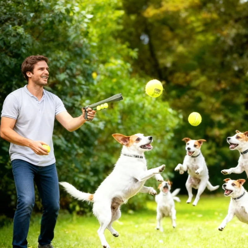 Pet Dog Toy Serving Gun Training Dog Throwing Ball Launcher Pet Outdoor Tennis Shooting Interactive Puzzle Toy