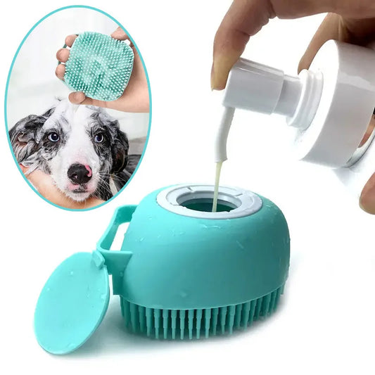 Pet Bath & Shampoo Brush for Dogs & Cats