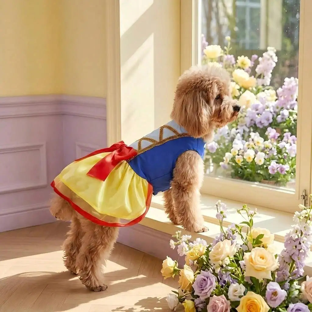 Christmas Snow Princess Dog Costume – Cute Winter Holiday Pet Dress