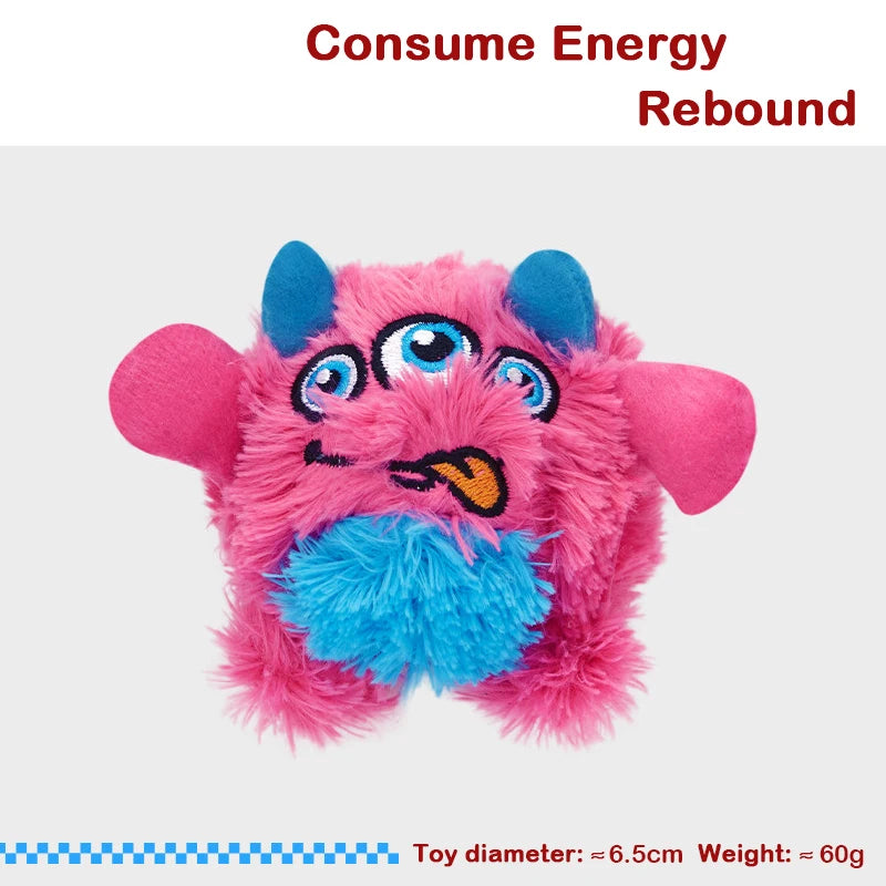 New Squeaker Dogs Balls Toy Bite Resistant Plush Toys For Small Dogs Interactive Chew Ball Toys Pets Training Accessories