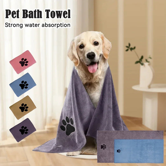 35*75cm/50*100cm Highly Absorbent Dog Towels Breathable Microfiber Pet Grooming Towel Fast-Drying Super Soft Pet Cloth