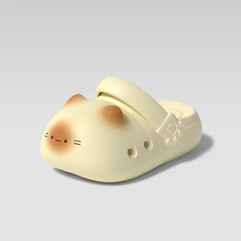 Kawaii Black Cat Paw Slippers – Cute Women’s Cozy House Shoes