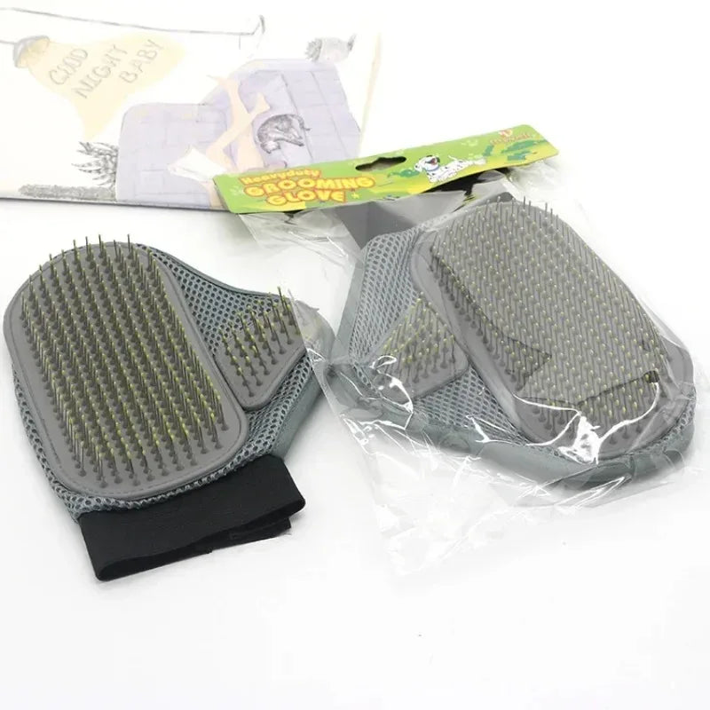 Pet Grooming & Deshedding Glove for Dogs & Cats