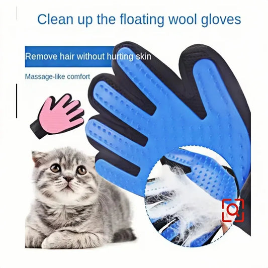 Pet Hair Removal Grooming Glove for Dogs & Cats – Deshedding Brush