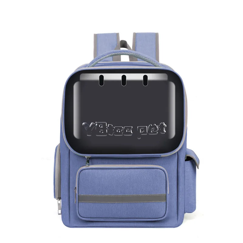 2026 New Outdoor Outing Bag Large Capacity Transparent Puppy Cat Pet Backpack Large Shoulder Cat Bag