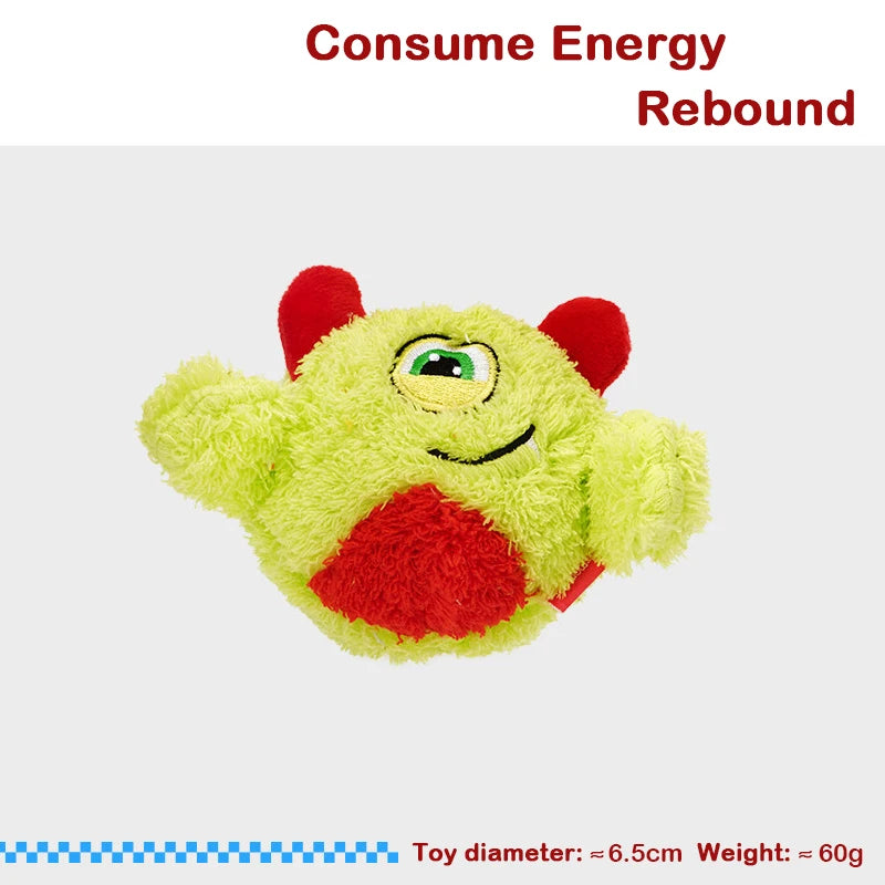New Squeaker Dogs Balls Toy Bite Resistant Plush Toys For Small Dogs Interactive Chew Ball Toys Pets Training Accessories