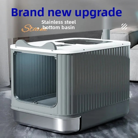 XXL Stainless Steel Cat Litter Box