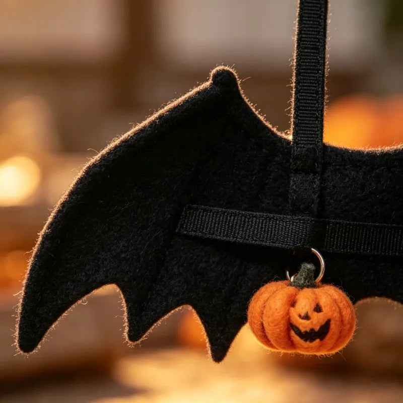 Halloween Bat Wings for Dogs & Cats – Felt Pet Costume Accessory