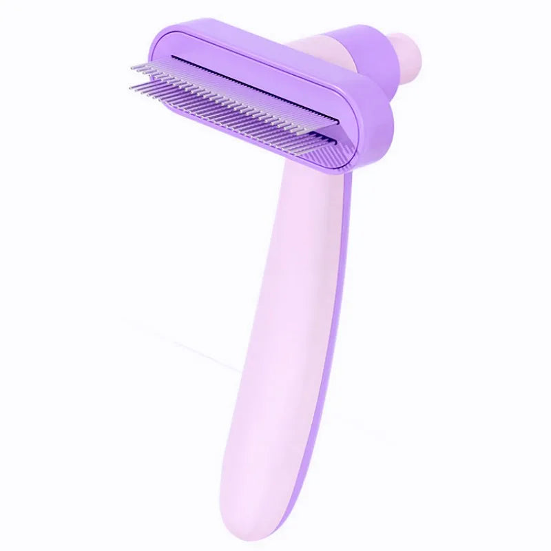 Dog Comb Self Cleaning Dog Brush Adjustable Flea Pet Comb Double Row Combs for Dogs Hair Cleaning Massage Cat Comb Pet Grooming