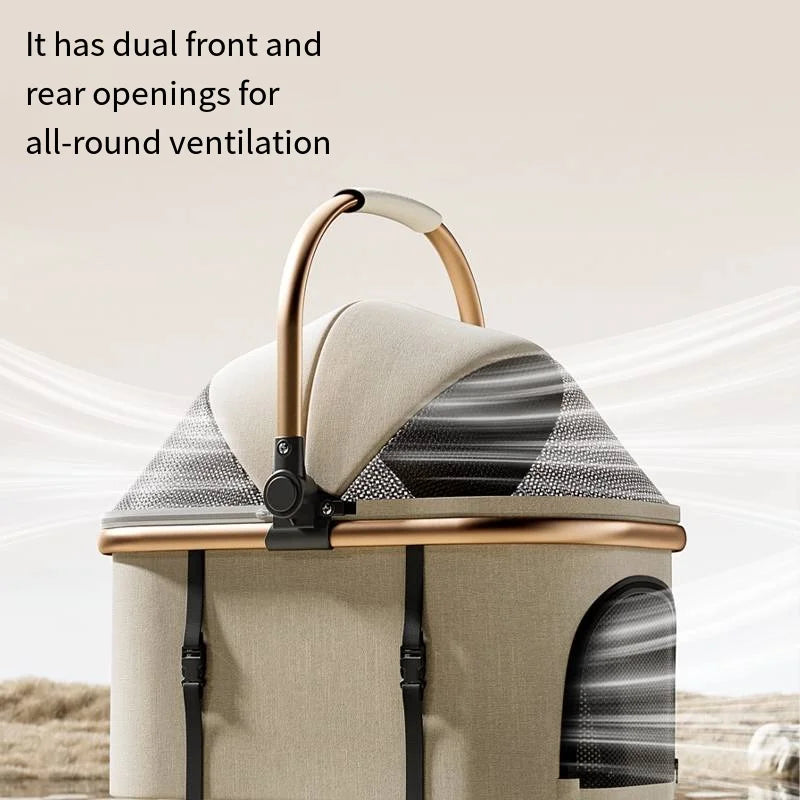 2026 New Separable Pet Stroller, Portable One Click Recycling Cat Stroller, Universal Lightweight Baby Stroller for Travel