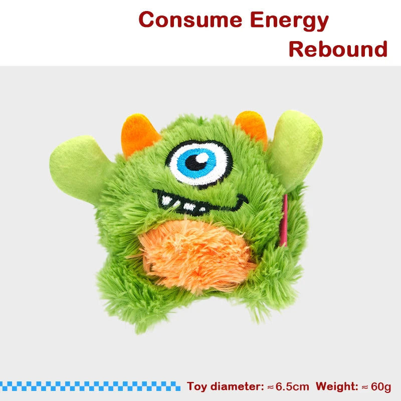 New Squeaker Dogs Balls Toy Bite Resistant Plush Toys For Small Dogs Interactive Chew Ball Toys Pets Training Accessories