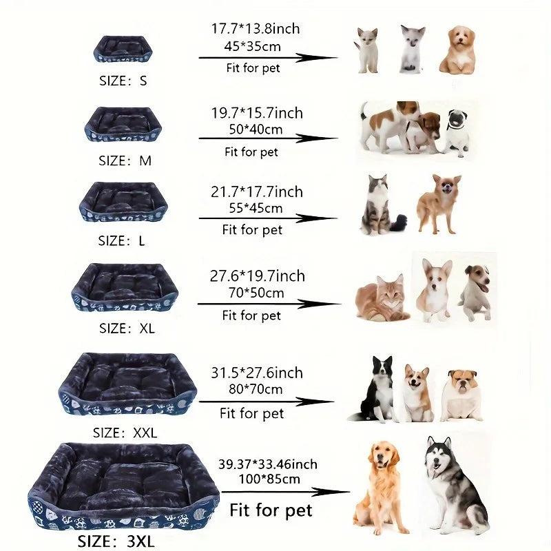 Winter Plush Pet Bed