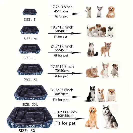 Winter Plush Pet Bed