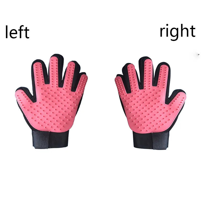 Pet Hair Removal Grooming Glove for Dogs & Cats