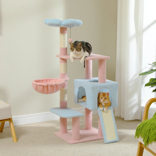 Flower Cat Tree with Sisal Scratching Posts