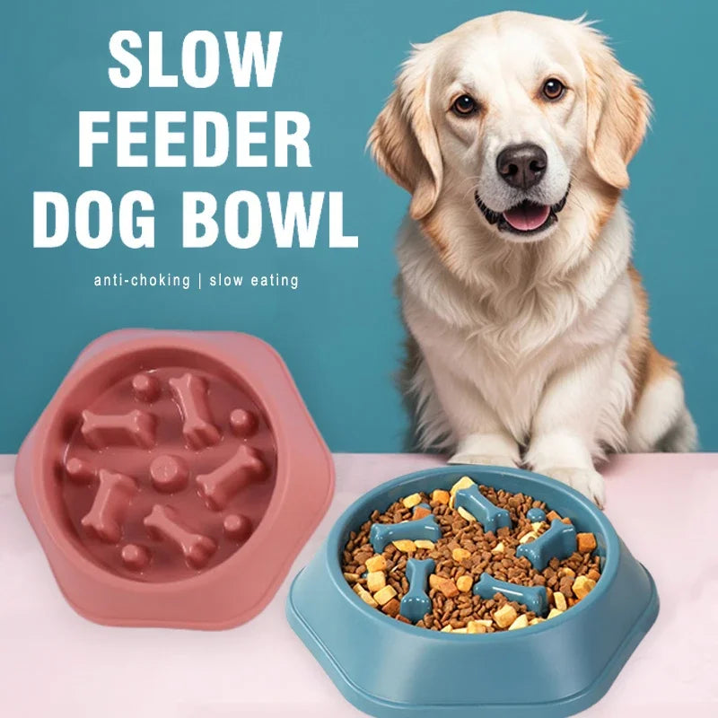 Slow Feeder Puppy Bowl – Anti-Choking Interactive Food Bowl for Dogs
