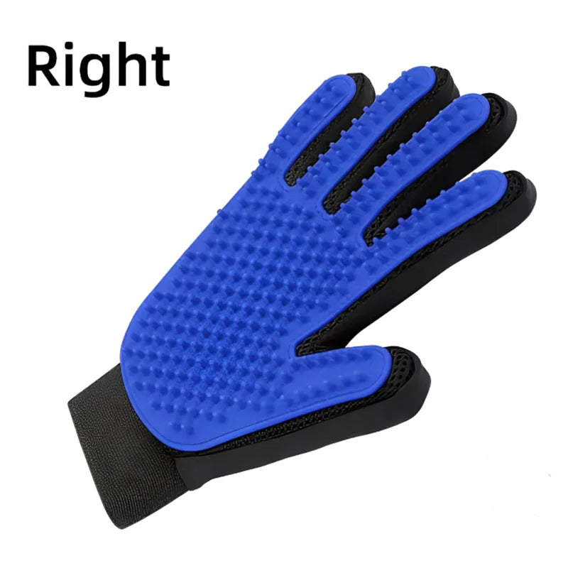 Pet Hair Removal Grooming Glove for Dogs & Cats