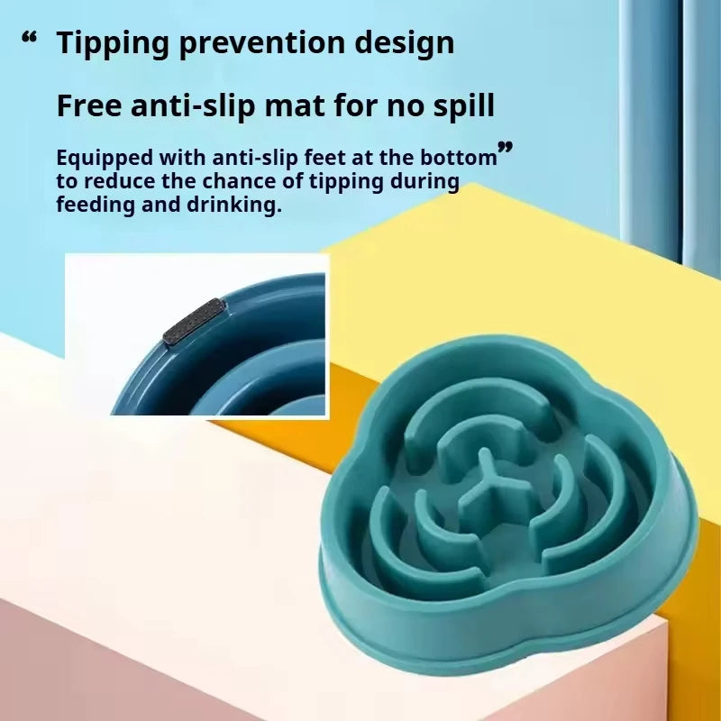 Slow Feeder Dog Bowl – Anti-Choking Puzzle Food Bowl for Dogs