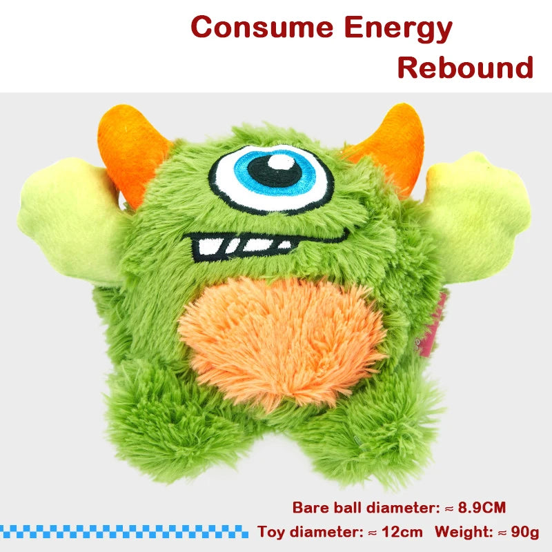 New Squeaker Dogs Balls Toy Bite Resistant Plush Toys For Small Dogs Interactive Chew Ball Toys Pets Training Accessories
