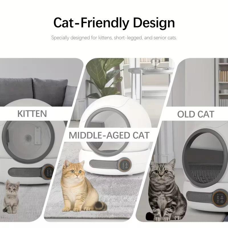 Automatic Self-Cleaning Cat Litter Box