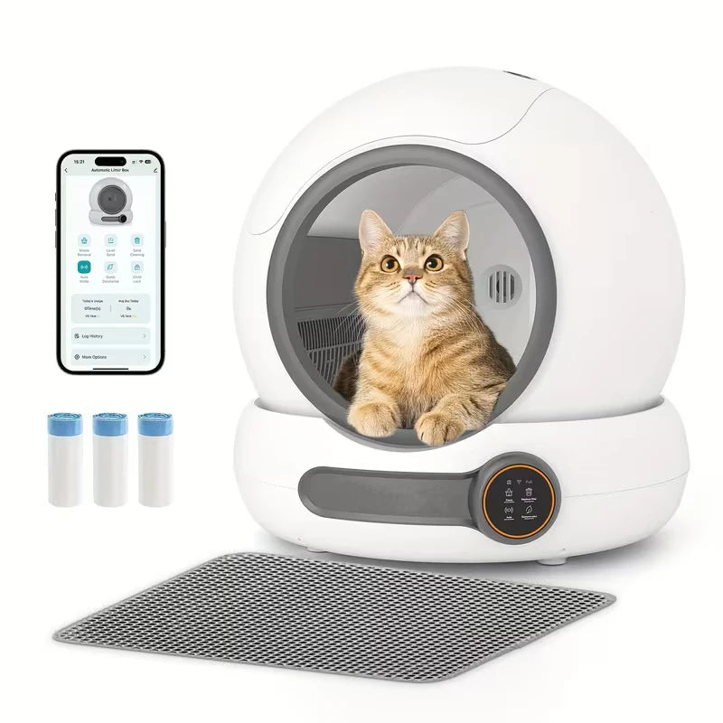 Automatic Self-Cleaning Cat Litter Box