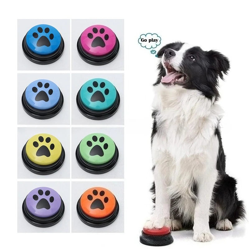 Dog Communication Buttons Voice Recording Button for Pet Training Buzzer 30 Second Record Playback Funny Gift for Talking Pet