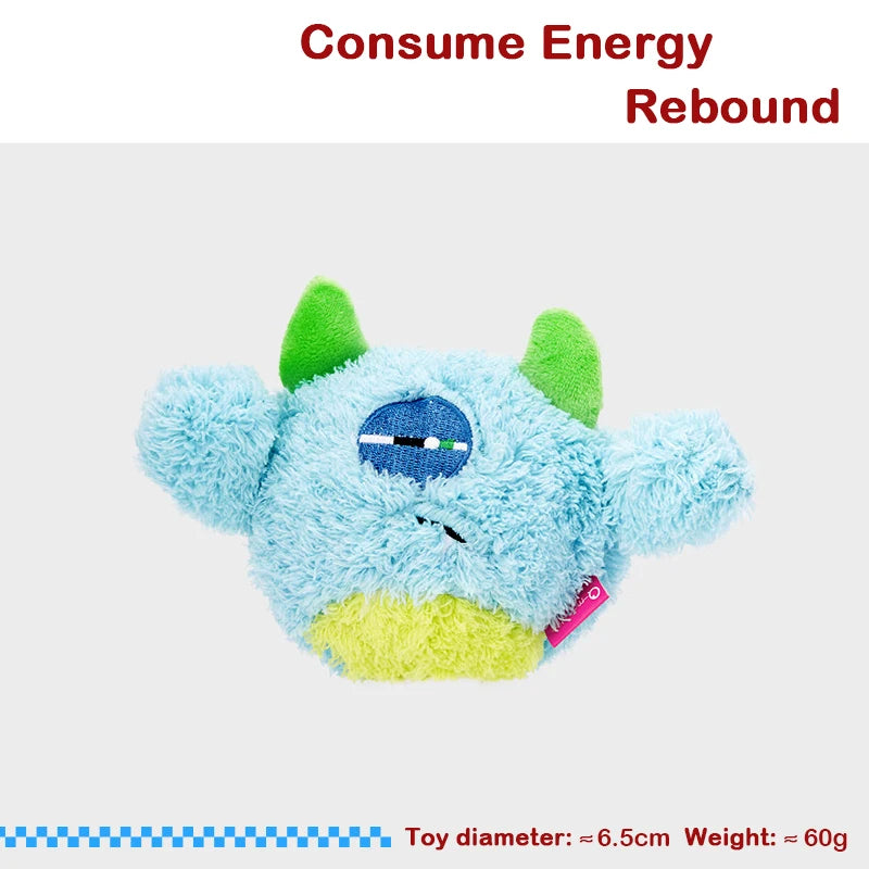 New Squeaker Dogs Balls Toy Bite Resistant Plush Toys For Small Dogs Interactive Chew Ball Toys Pets Training Accessories