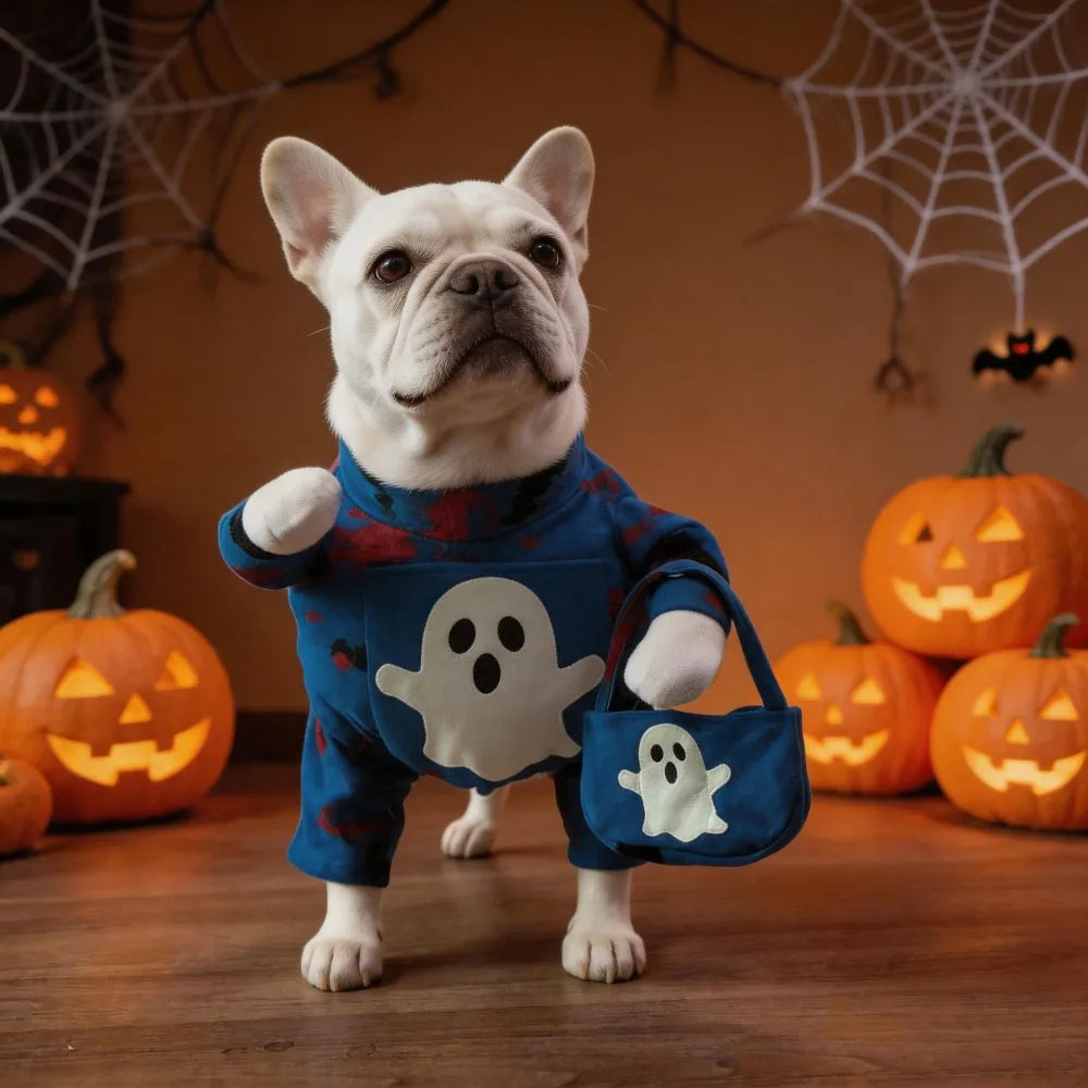 Halloween Dog Cosplay Costume – Funny Pet Dress-Up Outfit for Dogs