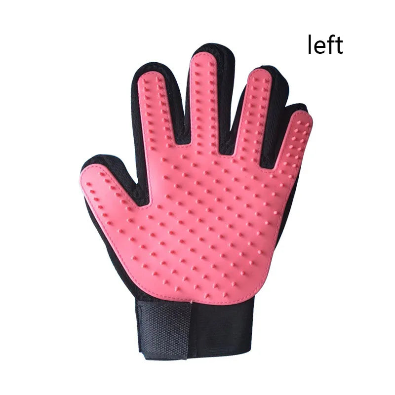 Pet Hair Removal Grooming Glove for Dogs & Cats