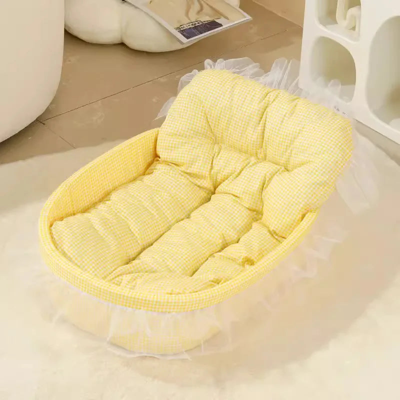 Macaron Dog Bed Pet Kennel Kennel Four Seasons Universal Winter Dopamine Cat Nest Deep Sleeping Nest Pet Supplies Spot