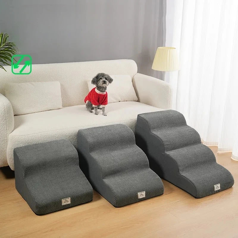 Pet Stairs Dog Bedding Steps Climbing Slopes Small Elderly Dog Ladder Bedside Sofa Puppy for Small Dogs