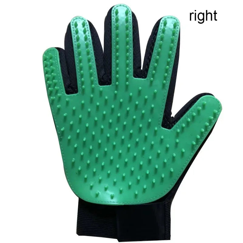 Pet Hair Removal Grooming Glove for Dogs & Cats