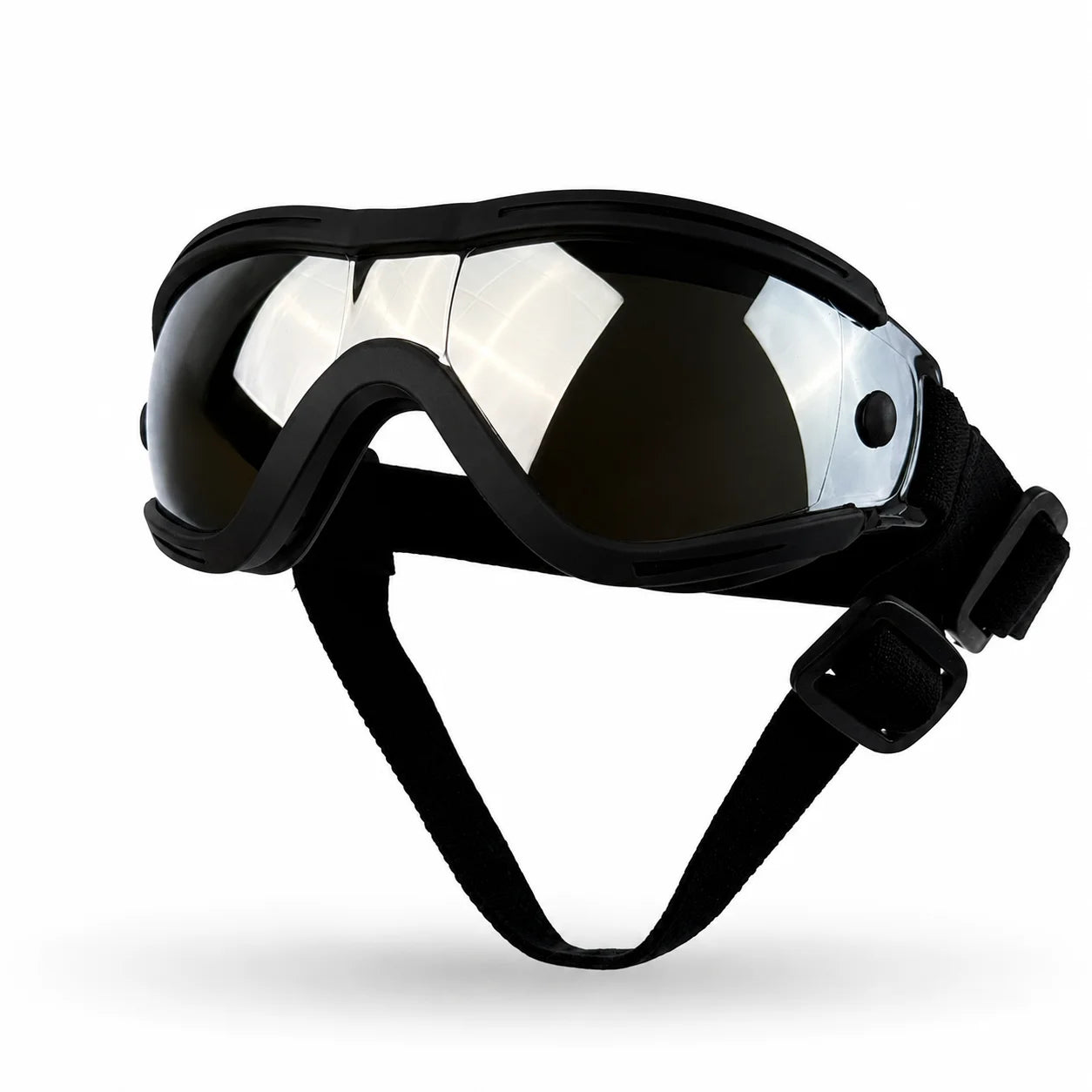 Adjustable Dog Sunglasses UV Protection Pet Goggles Soft Waterproof Puppy Glasses for Small Medium Dogs Outdoor Riding Driving