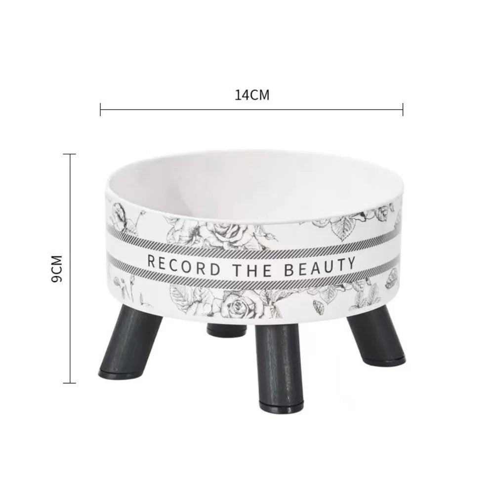 Elevated Stainless Steel Cat Bowl with Non-Slip Stand