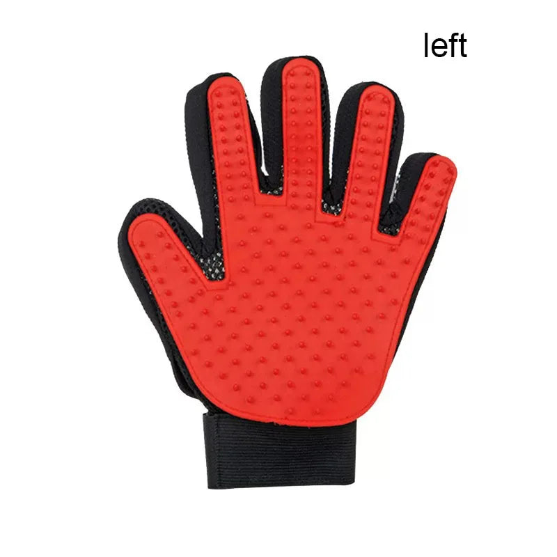 Pet Hair Removal Grooming Glove for Dogs & Cats