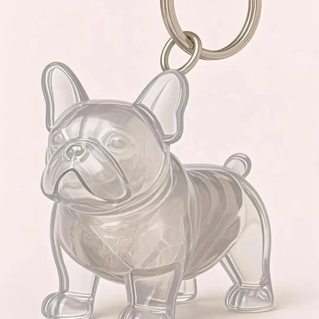 Dog Hair Storage Cute Pendant Keychain Bag Pendant Couple Car Key Chains  Souvenir Collection Gift Pet Hair Memorial Pet Lovers