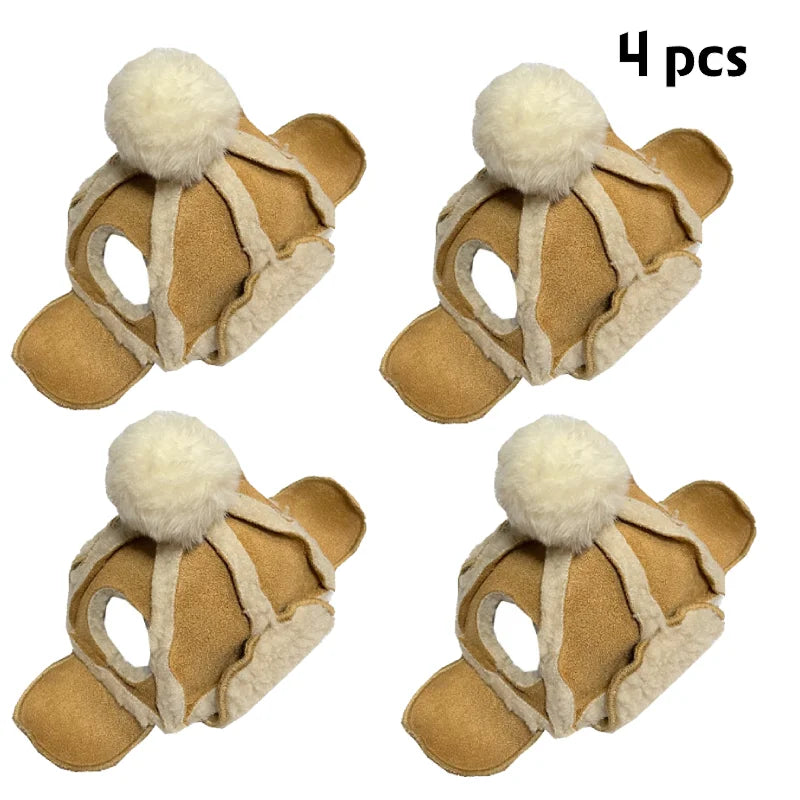 NONOR Pet Warm Hat Ear-popping Funny thickened adjustable Dog hat for Corgi Tedi French Bulldog Accessory Cat And Dog Headdress