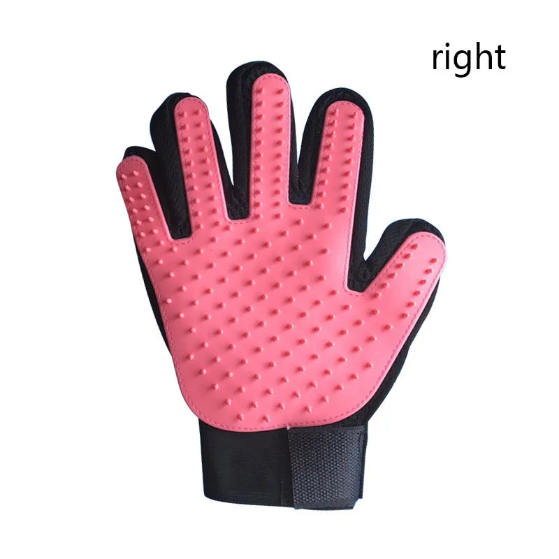 Pet Hair Removal Grooming Glove for Dogs & Cats