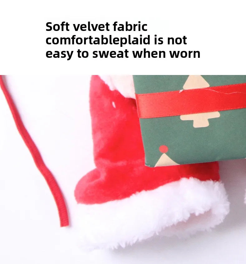 New Christmas Cat Hug Gift Box Clothing Small Dogs Fun and Funny Standing Clothes Pet Supplies