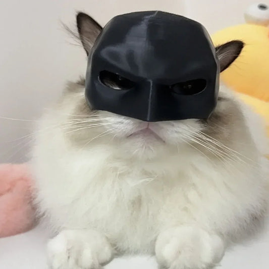 Bat Cat Avenger Mask – Halloween Superhero Mask for Cats & Dogs