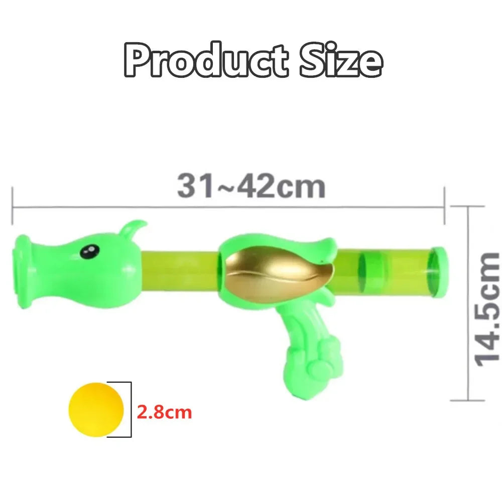 Interactive Cat Toy Ball Pea Aerodynamic Shooter Dogs Soft Bomb Launcher Kitten Toys Cats Game Launch Training Pet Children Gift