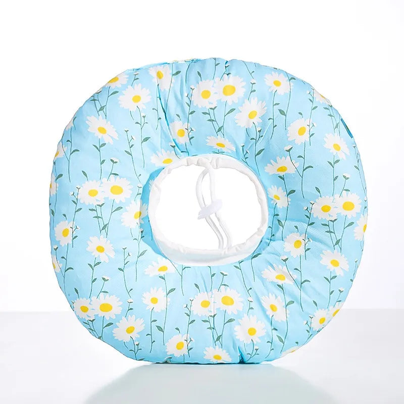 Adjustable Cat Recovery Collar Pet Soft Cone E-Collar Wound Healing Protective Cone After Surgery Elizabethan Collar for Cat Dog