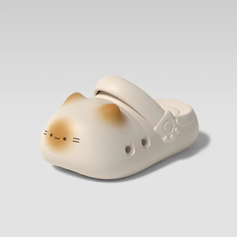 Kawaii Black Cat Paw Slippers – Cute Women’s Cozy House Shoes